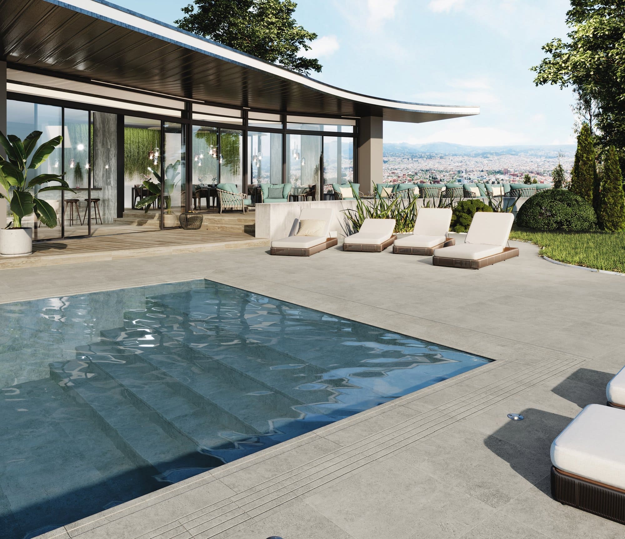 Ape Grupo Коллекция WABI SABI Wabi Sabbia Lap 120*120 см (P05) в интерьере